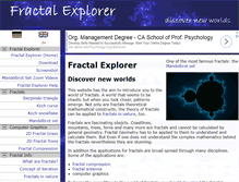 Tablet Screenshot of fractal-explorer.com